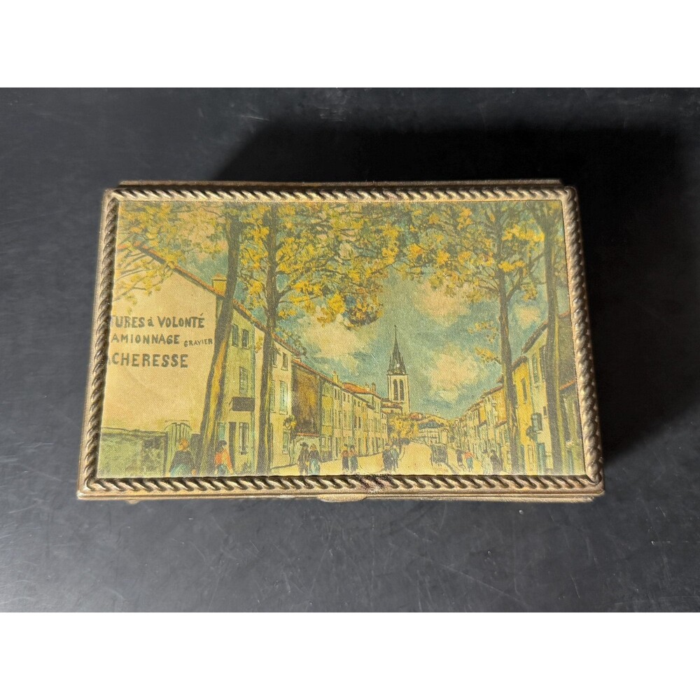 Vintage Reuge Music Box Swiss Tune 132 Last Time I Saw Paris